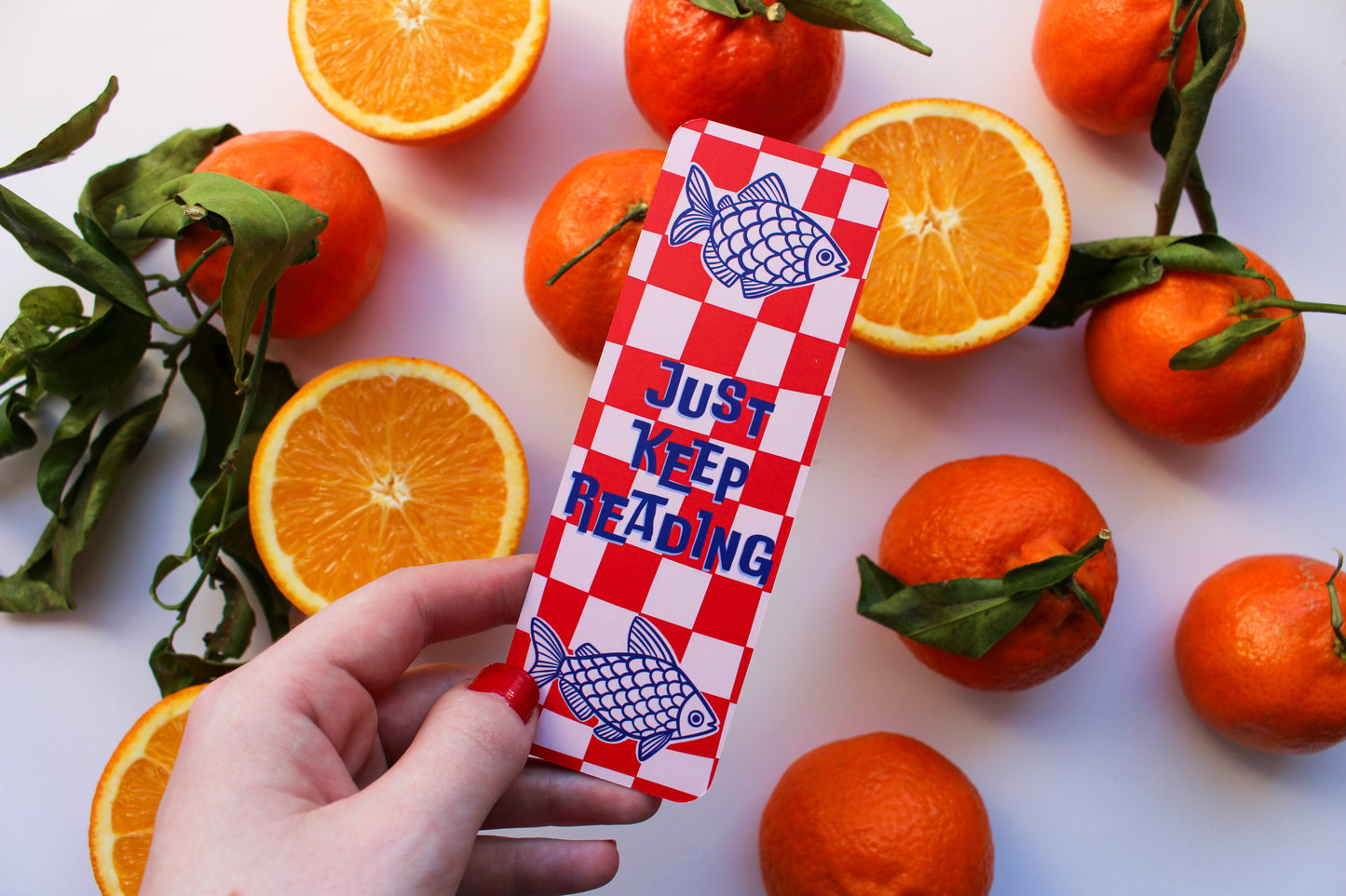 Just Keep Reading Fish Bookmark