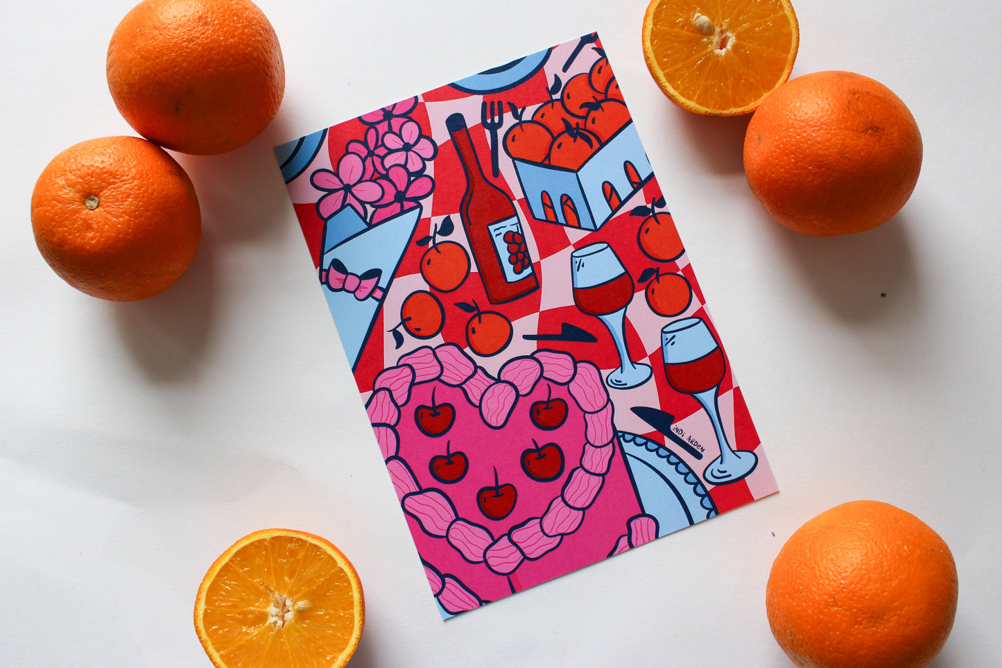 Funky Picnic A5 Print
