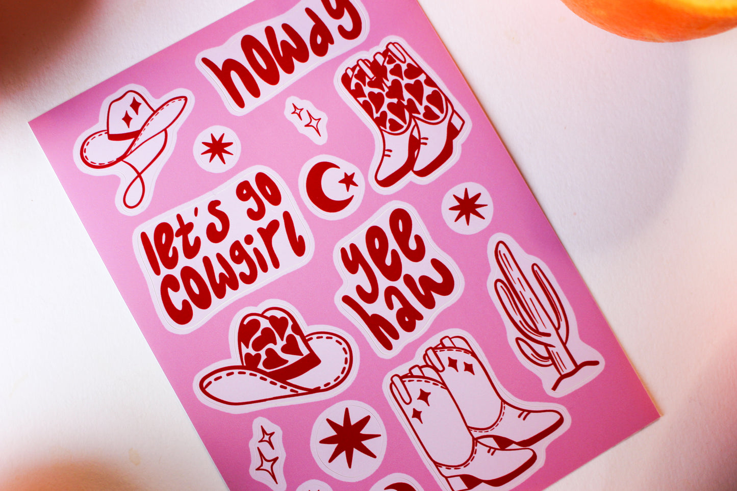 Cowgirl Sticker Sheet