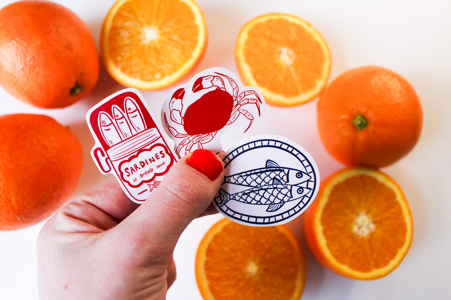 Fish Stickers set of three