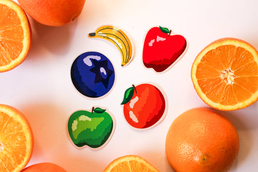 Fruit Stickers set of five