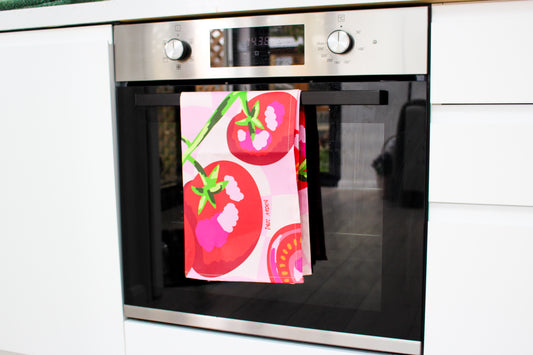 Vine Tomatoes Tea Towel