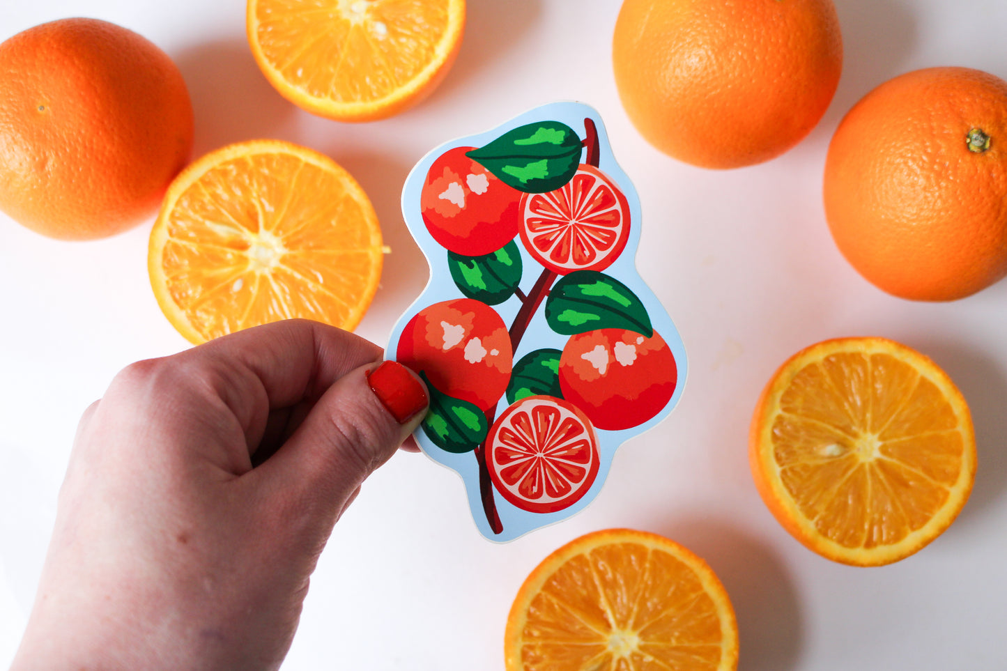 Orange stickers