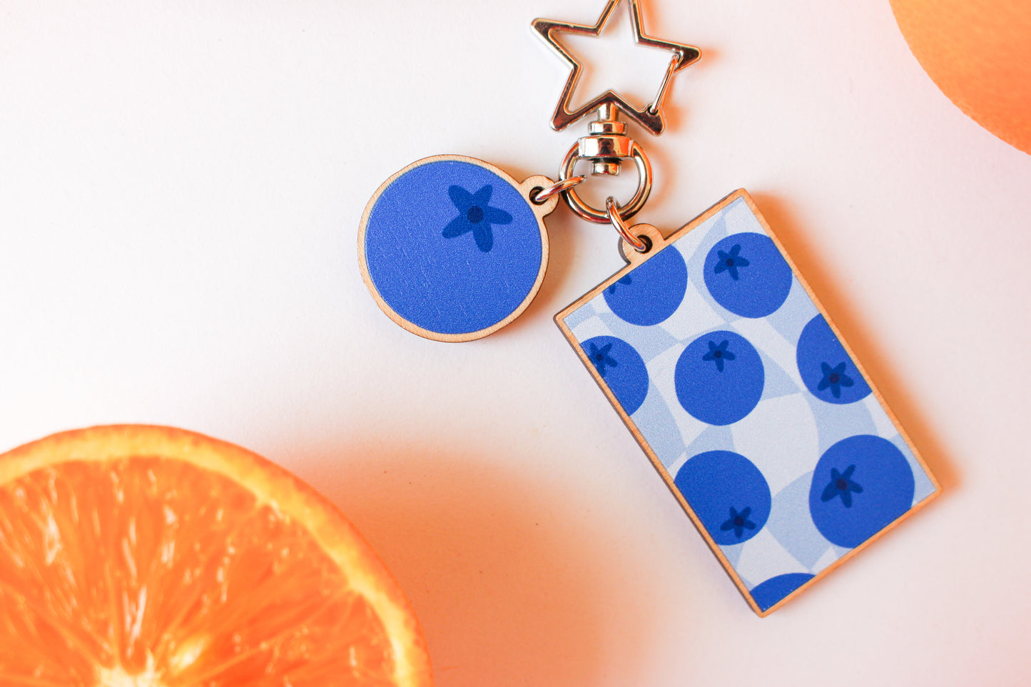 Blueberry Picnic Keyring