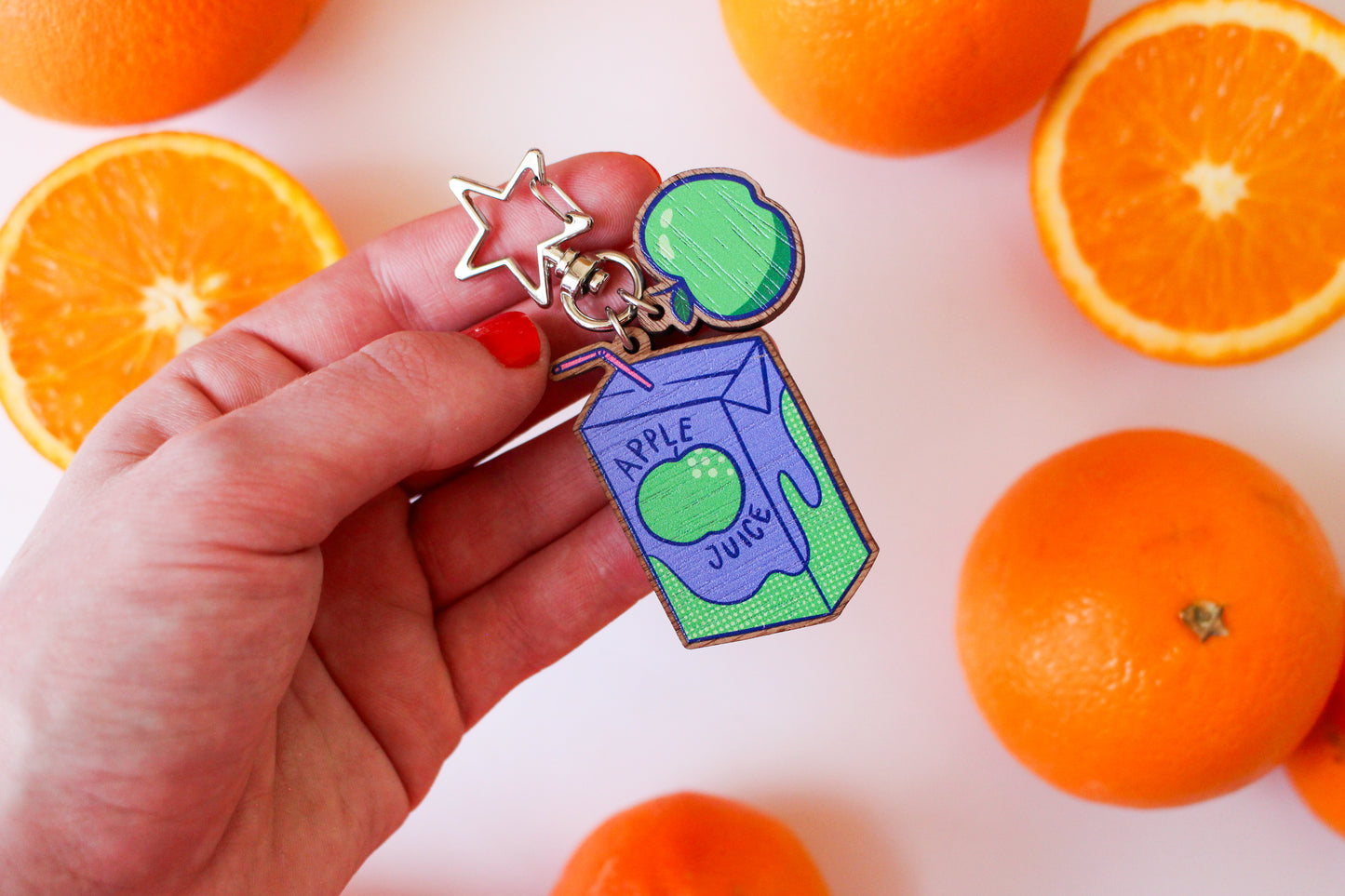 Apple Juice Keyring