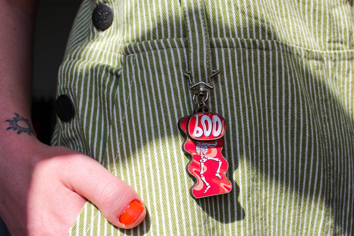 Spooky Scary Skeletons Key Ring