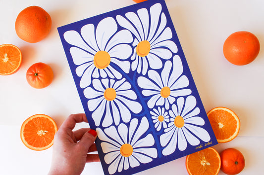 Crazy Daisy A4 Print