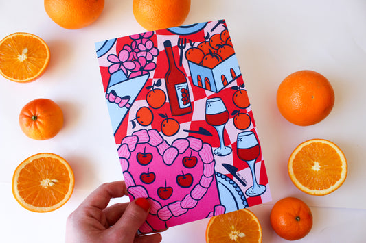 Funky Picnic A5 Print