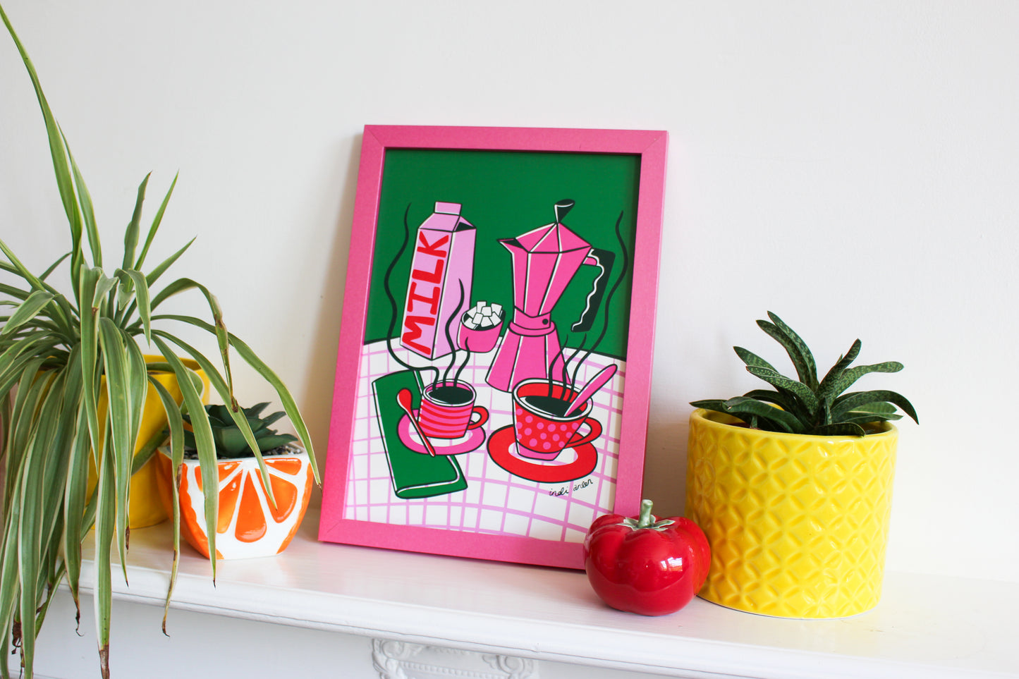 Milk and Coffee A4 Print