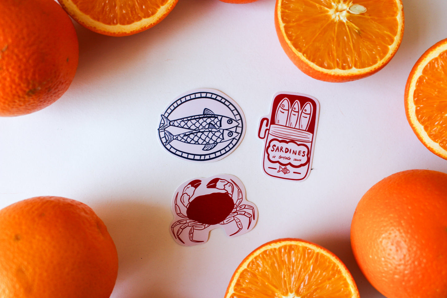 Fish Stickers set of three