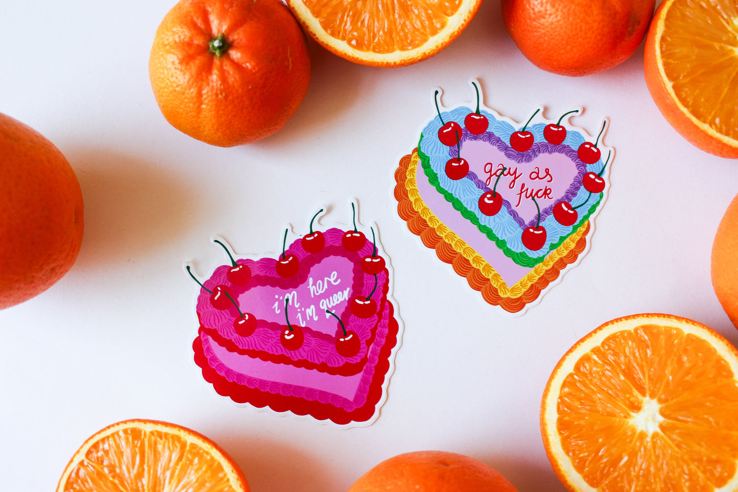 LGBTQIA+ Vintage Cake Stickers