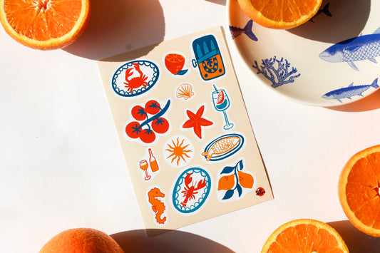 Mediterranean Life Sticker Sheet