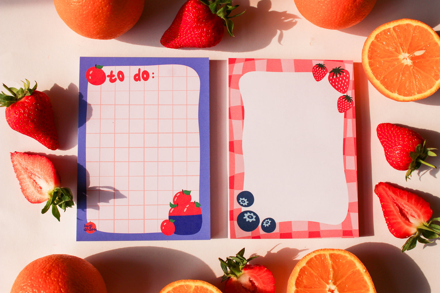 Set of Two Fruit Notepads