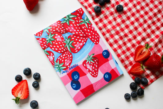Berry Picnic Dotted Notebook