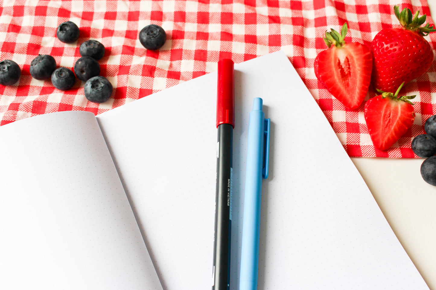Berry Picnic Dotted Notebook