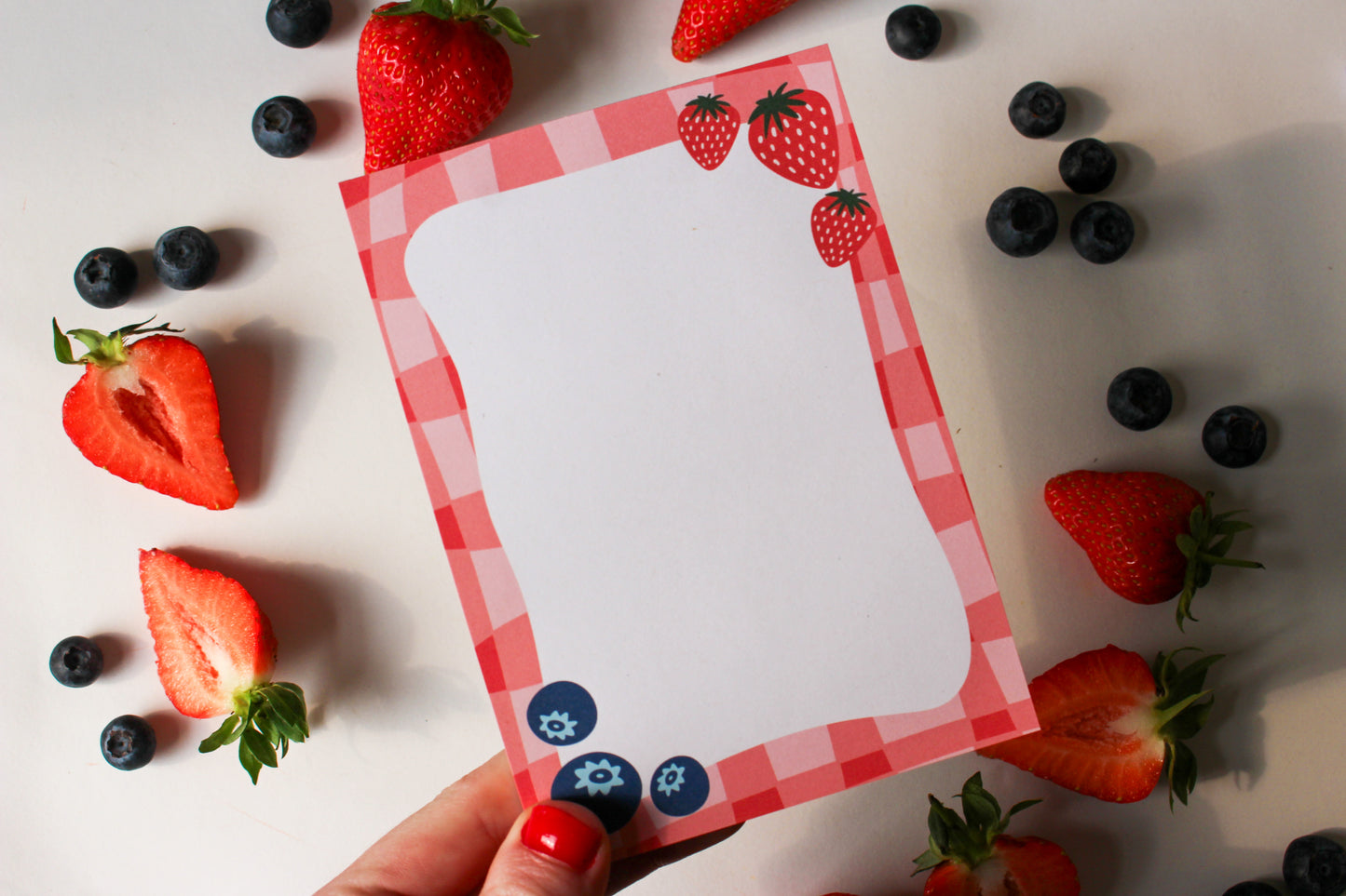 Strawberry Picnic To Do Notepad