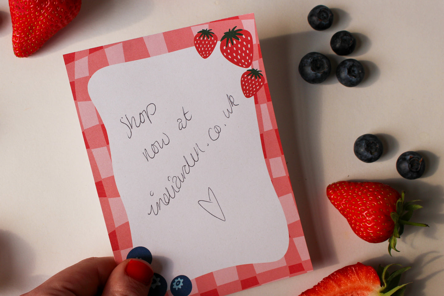 Strawberry Picnic To Do Notepad