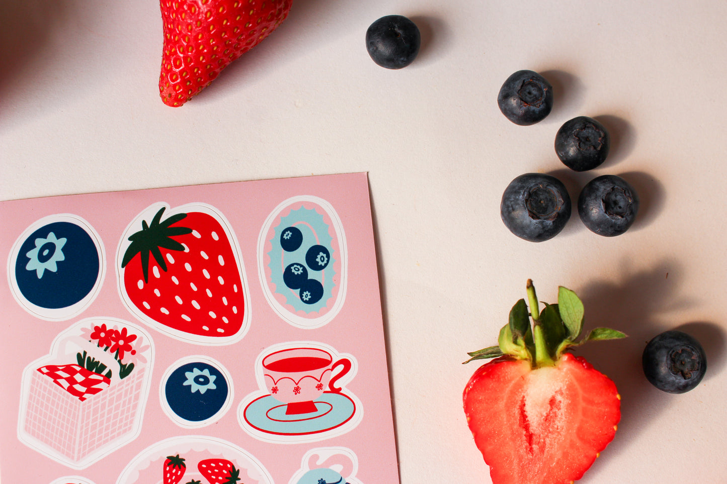 Strawberry Picnic Sticker Sheet