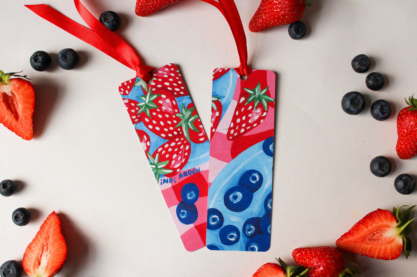 Berry Picnic Bookmarks