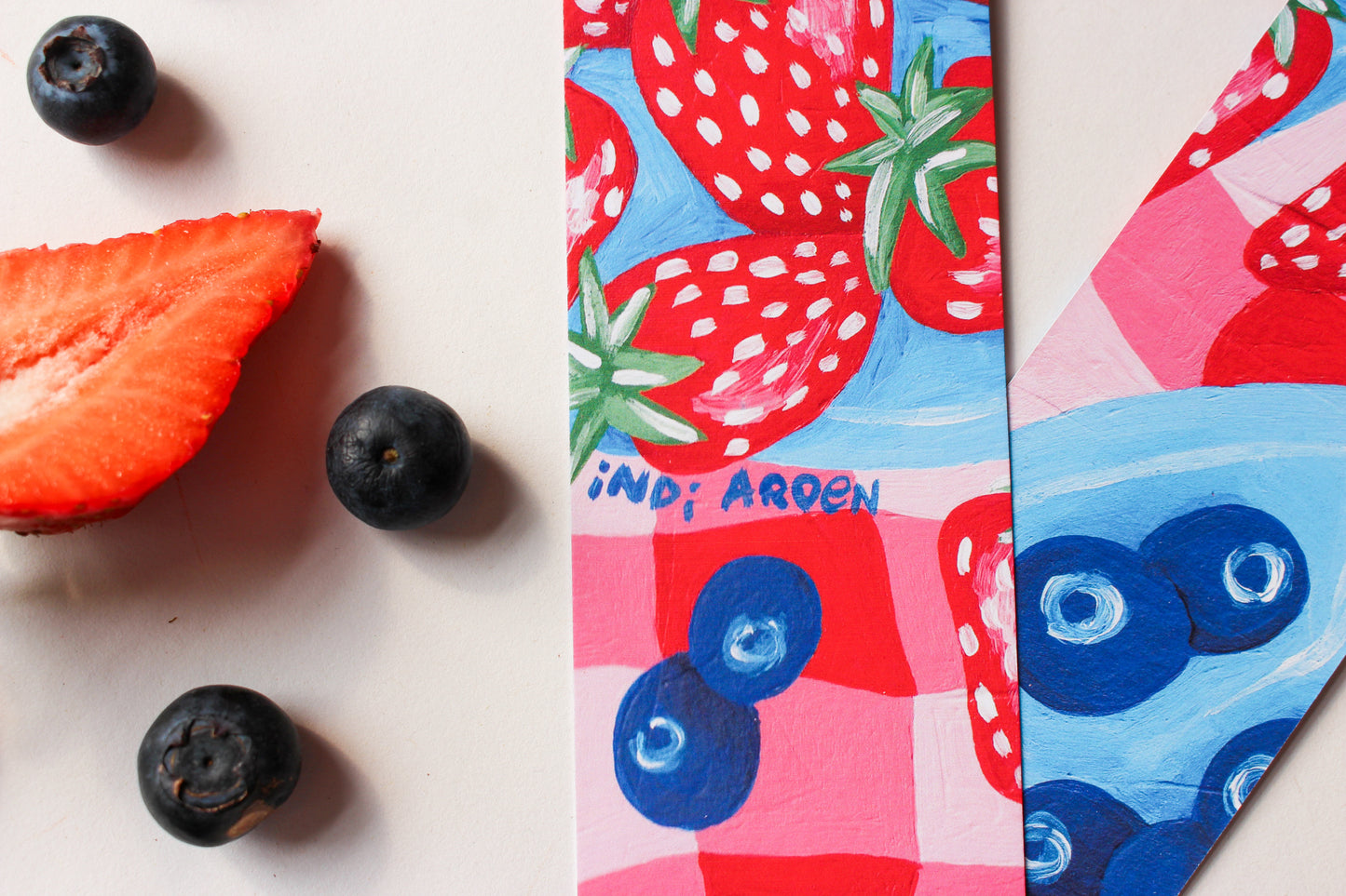 Berry Picnic Bookmarks