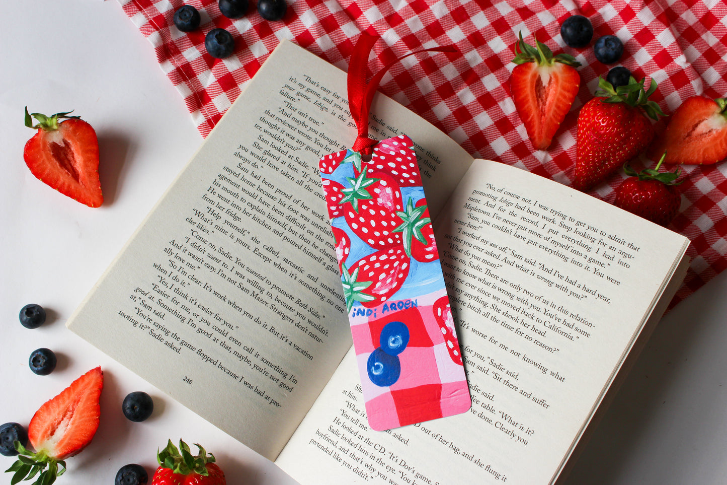 Berry Picnic Bookmarks