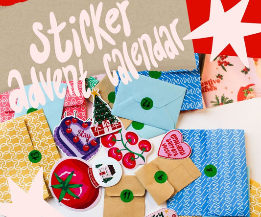Indi Arden Sticker Advent Calendar 2025 – 25 Days of Festive Stickers for Stationery Lovers
