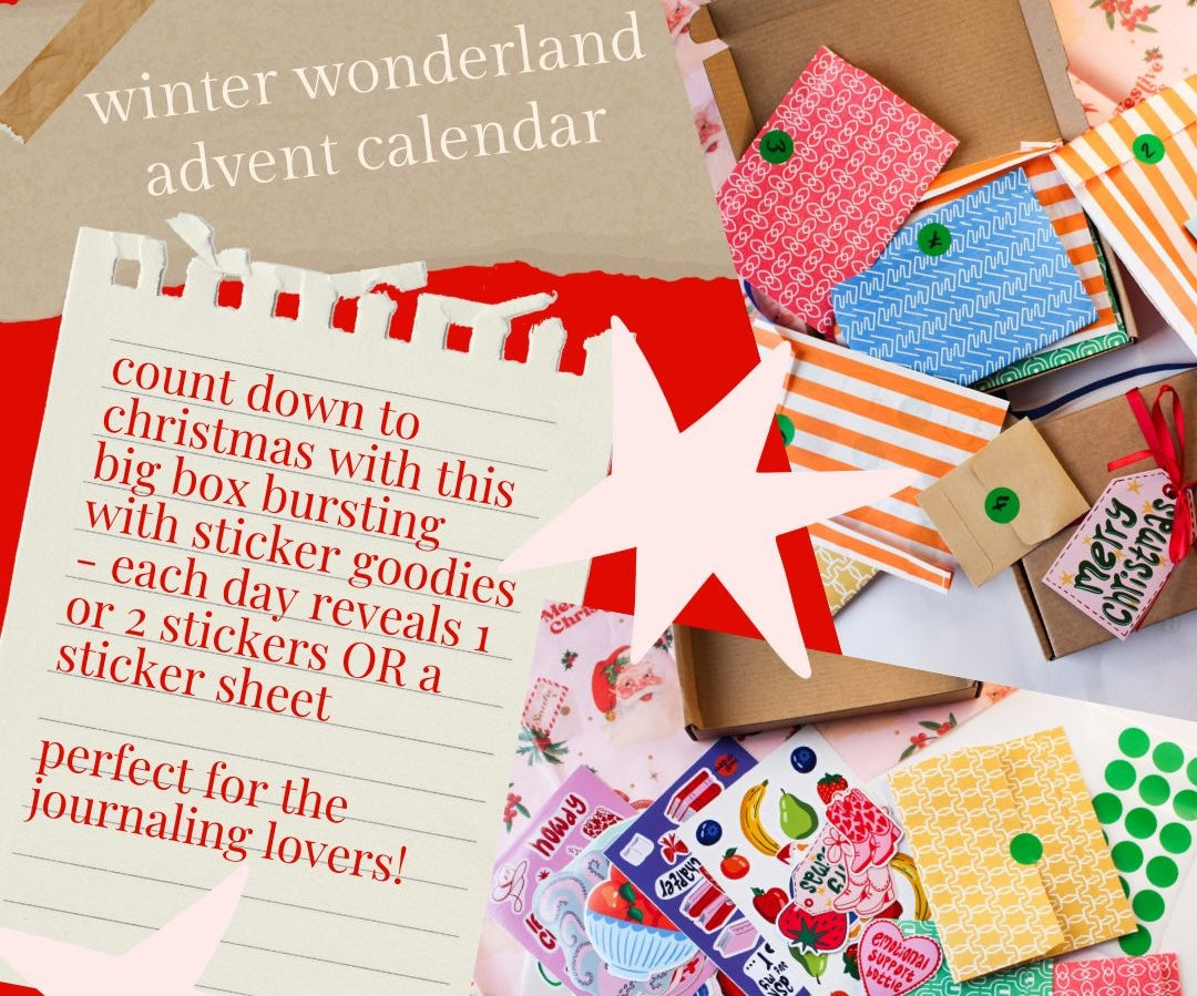 Indi Arden Sticker Advent Calendar 2025 – 25 Days of Festive Stickers for Stationery Lovers
