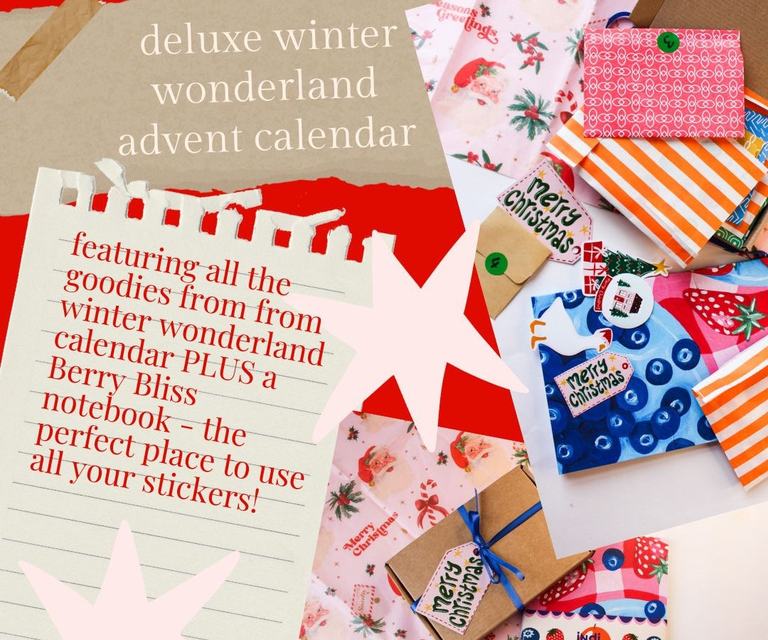 Indi Arden Sticker Advent Calendar 2025 – 25 Days of Festive Stickers for Stationery Lovers