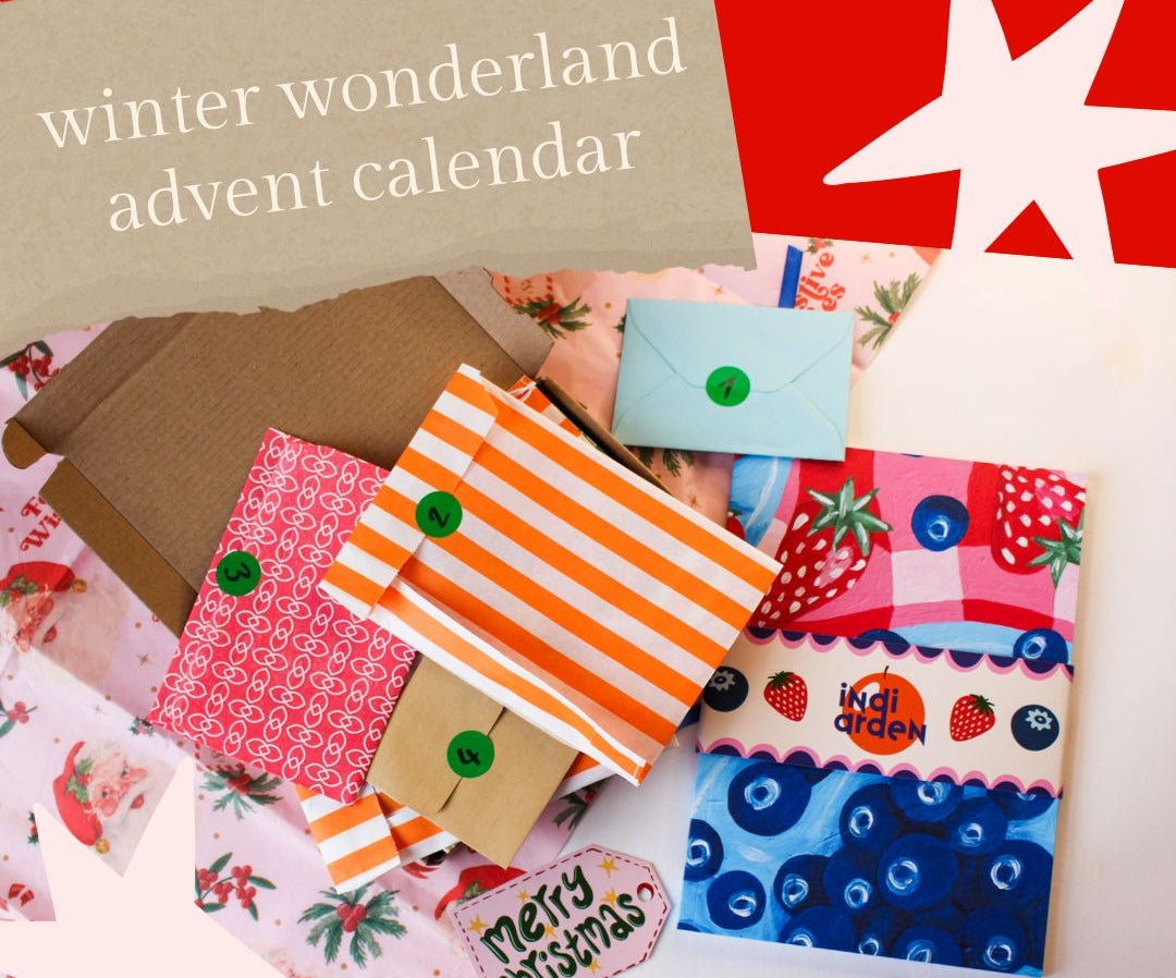 Indi Arden Sticker Advent Calendar 2025 – 25 Days of Festive Stickers for Stationery Lovers