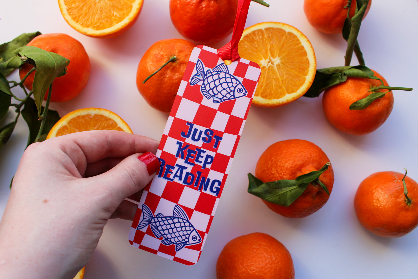 Just Keep Reading Fish Bookmark
