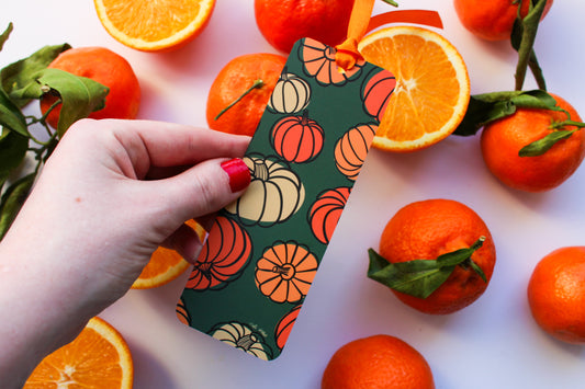 Autumn Pumpkins Bookmark