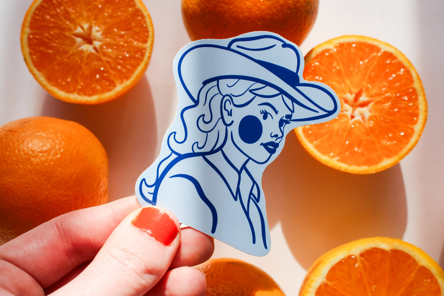 Cowgirl Stickers set of five