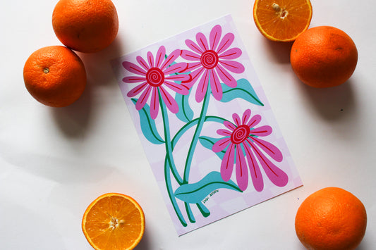 Bunch of Flowers A5 Print