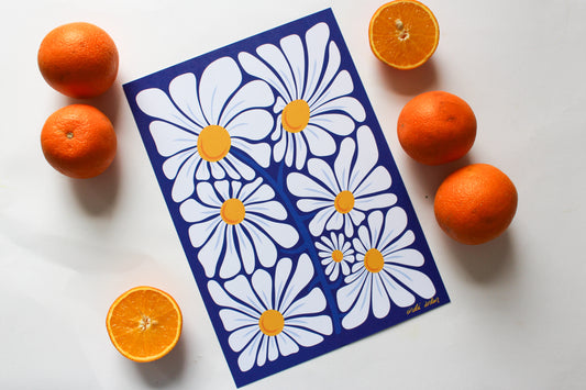 Crazy Daisy A4 Print