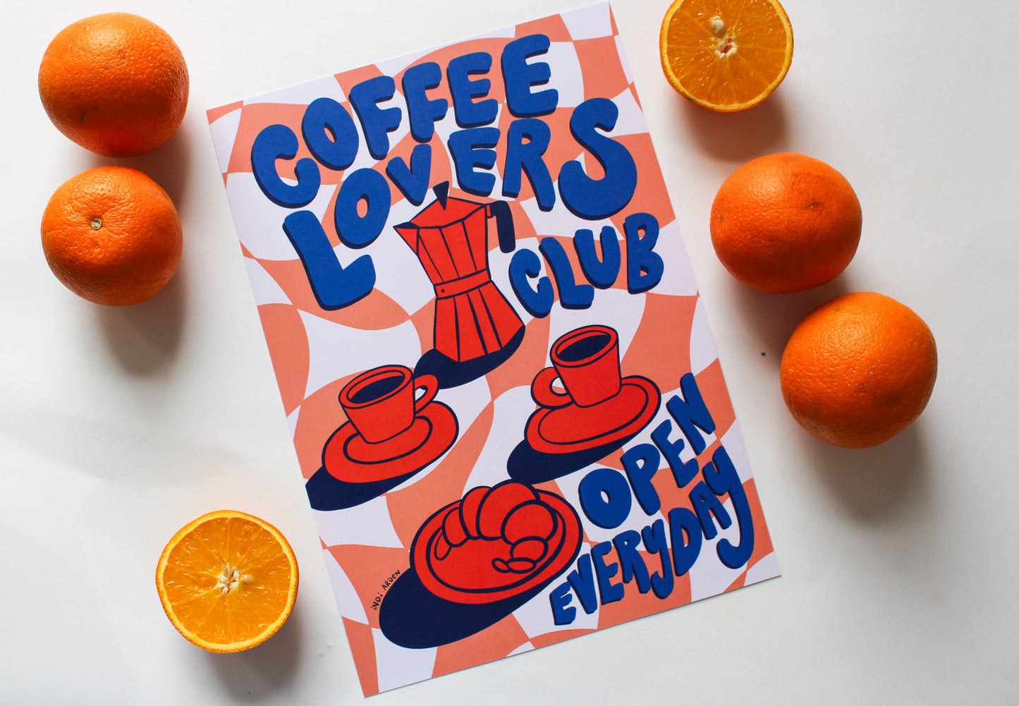 Coffee Lovers Club A4 Print