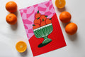 Bowl of Oranges A4 Art Print