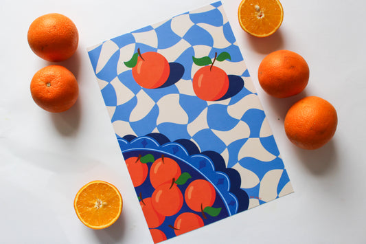 Summer Oranges A4 Print