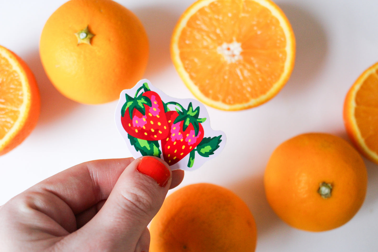 Strawberry Stickers set of three