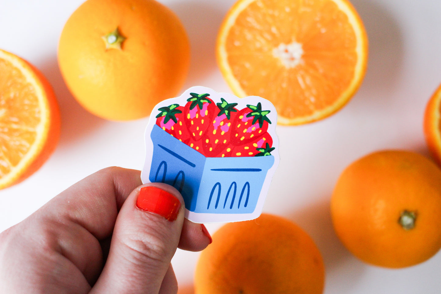 Strawberry Stickers set of three