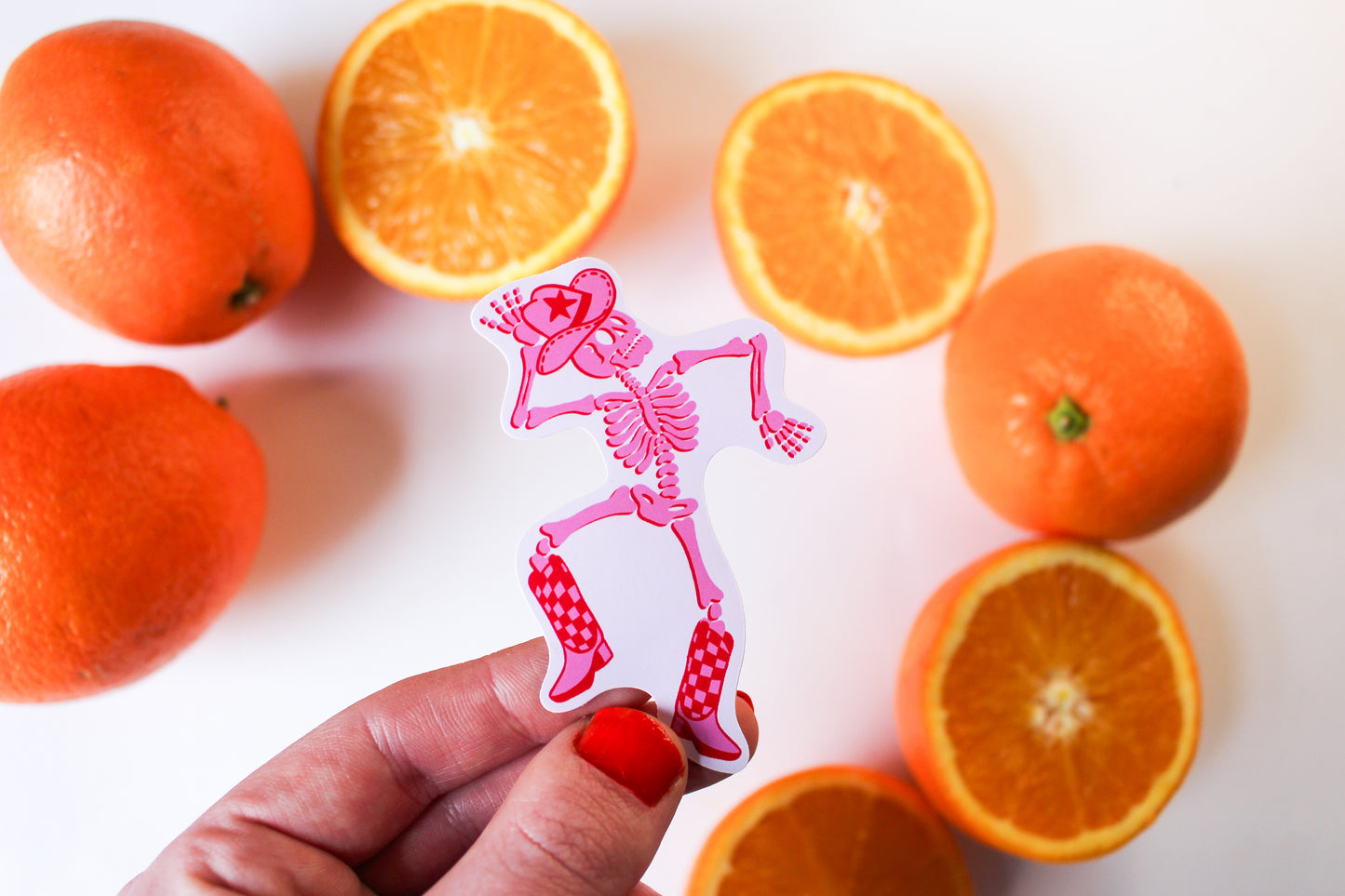 Cowgirl Skeleton Stickers