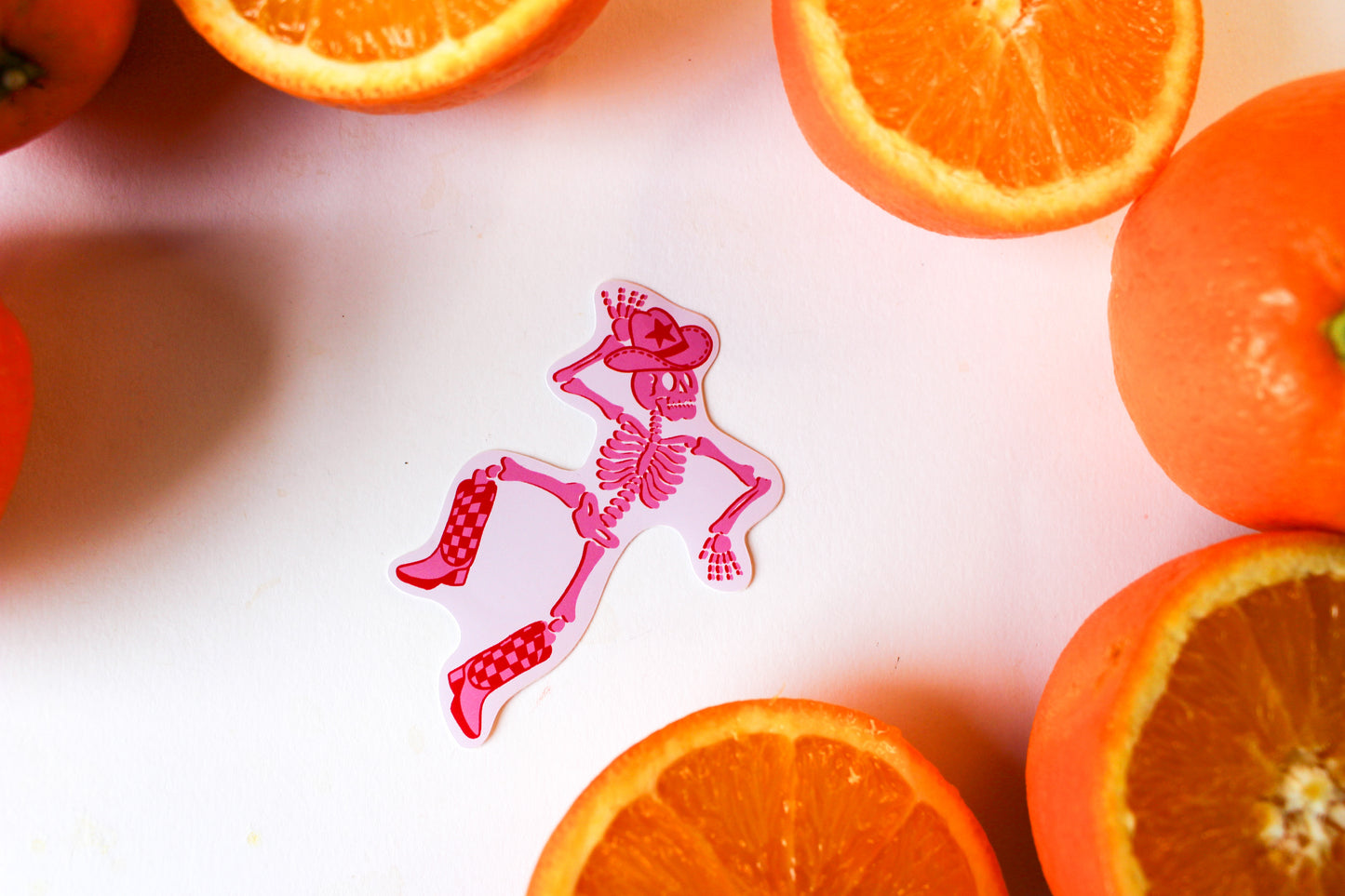 Cowgirl Skeleton Stickers
