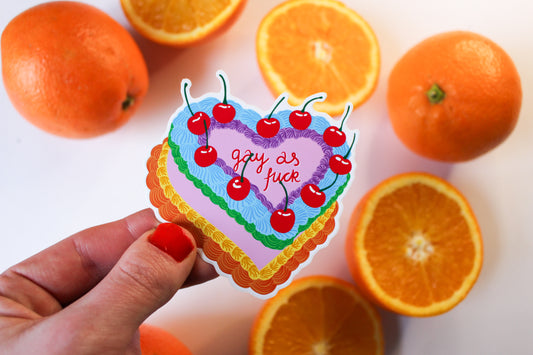 LGBTQIA+ Vintage Cake Stickers