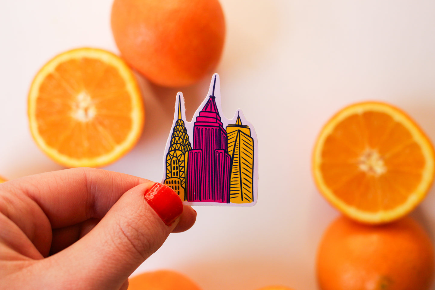 New York Stickers set of five
