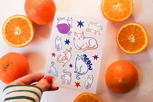 Cat Sticker Sheet