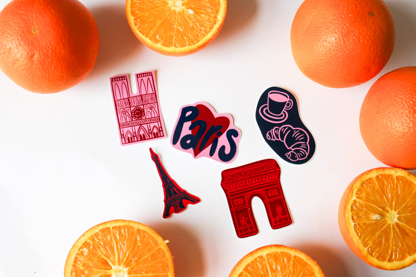 Paris Stickers set of five