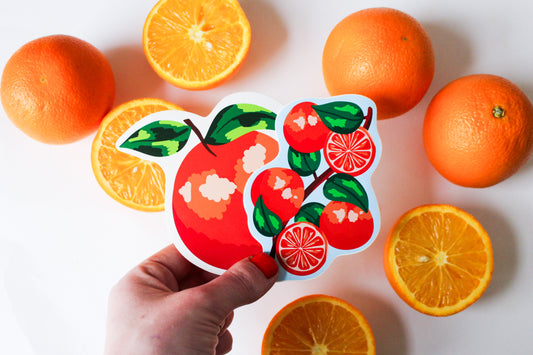 Orange stickers