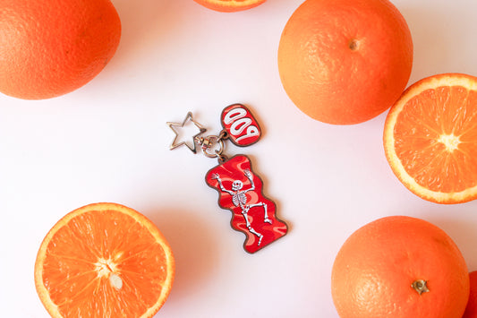 Spooky Scary Skeletons Key Ring