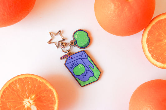 Apple Juice Keyring
