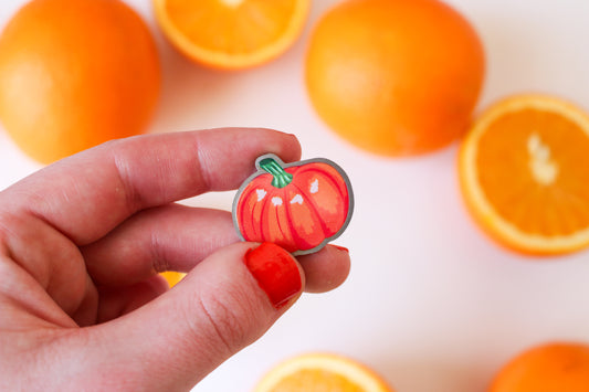 Pumpkin Pin Badge