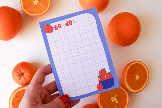 Orange To Do Notepad